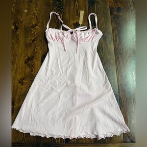 SKIMS Light Pink Pointelle Mini Dress NWT